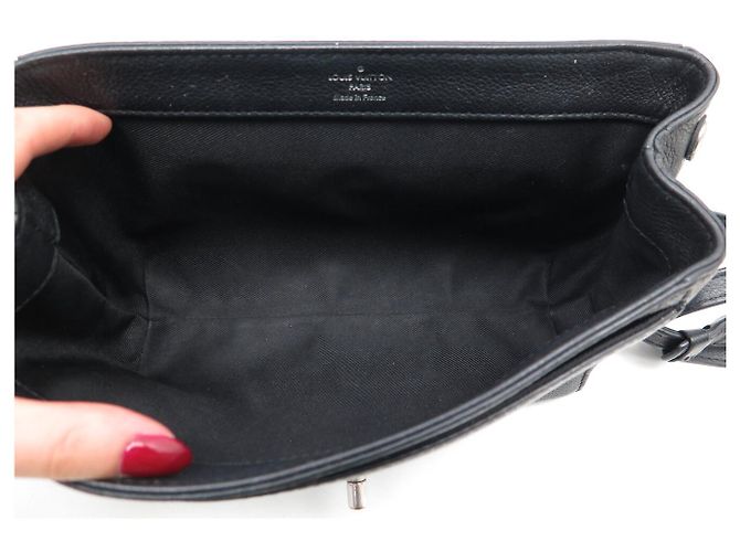 BORSA LOUIS VUITTON LOCKME II BB M51200 PELLE NERA TRACULLA HANDBAG Nero - vista 8