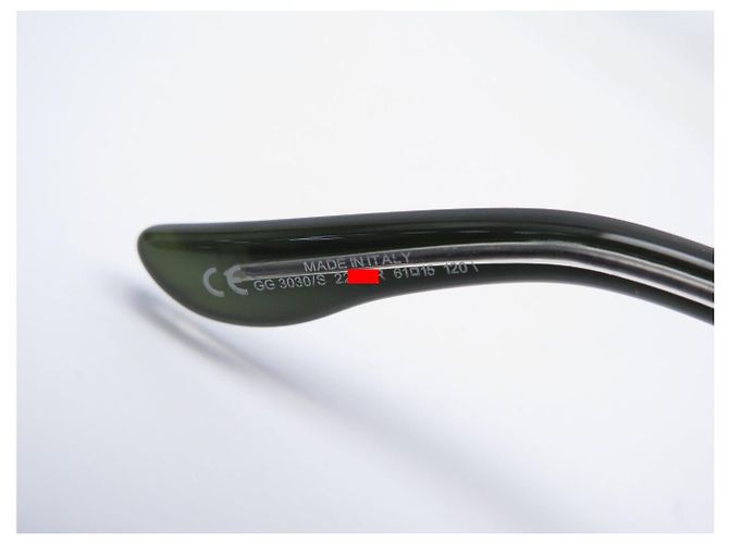 GAFAS DE SOL GUCCI GG LOGO OVERSIZE GG3030S PLASTIQUE NUEVAS Verde - vista 8