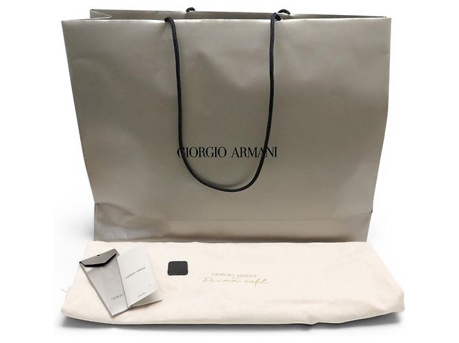 Ganni NUOVA BORSA TOTE PICCOLA IN PELLE GRANULARE ARMANI CON TRACCOLLA NERA - vista 14
