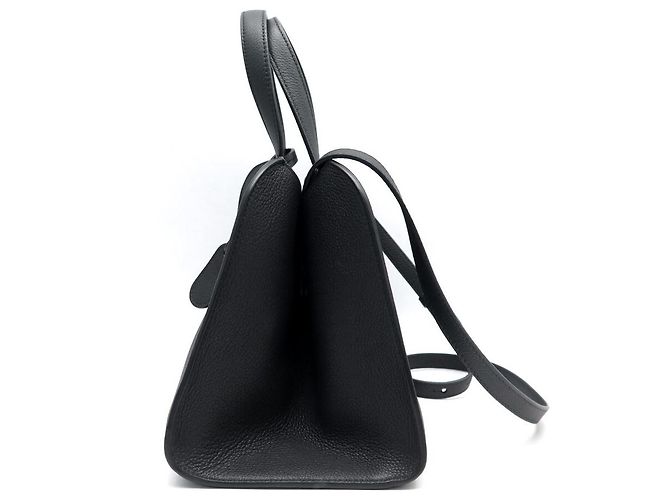 Ganni NUOVA BORSA TOTE PICCOLA IN PELLE GRANULARE ARMANI CON TRACCOLLA NERA - vista 4