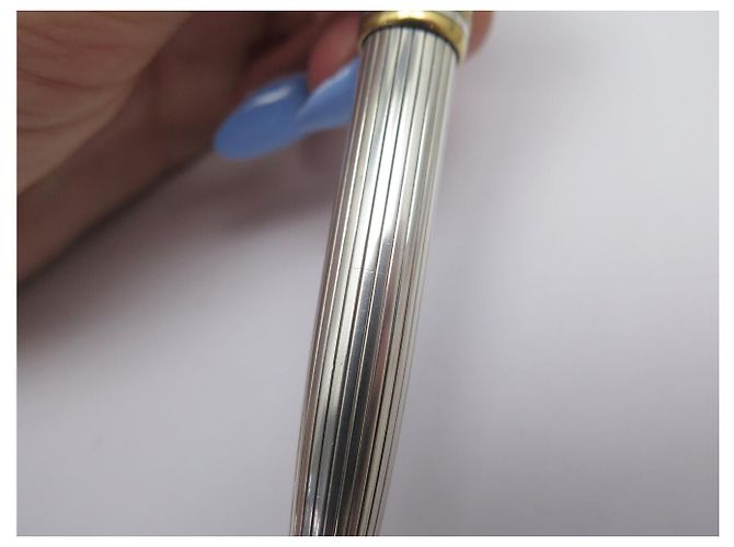 PENNA A BISOTTO VINTAGE MONTBLANC MEISTERSTÜCK SOLITAIRE ARGENTO 925 - vista 14
