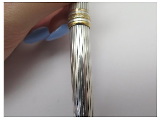 PENNA A BISOTTO VINTAGE MONTBLANC MEISTERSTÜCK SOLITAIRE ARGENTO 925 - vista 15