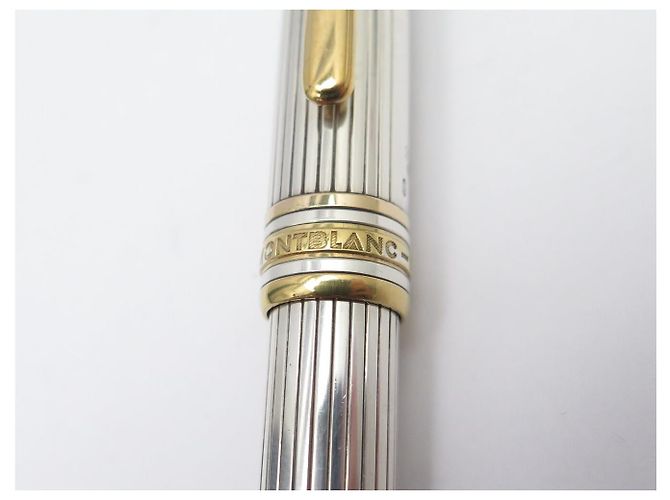 PENNA A BISOTTO VINTAGE MONTBLANC MEISTERSTÜCK SOLITAIRE ARGENTO 925 - vista 9