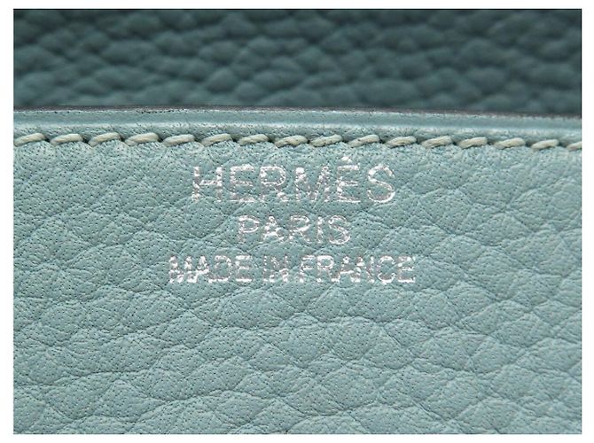 Hermès BORSA HERMES BIRKIN 35 IN PELLE TOGO AZZURRO CIELO 2009 TOTE - vista 14