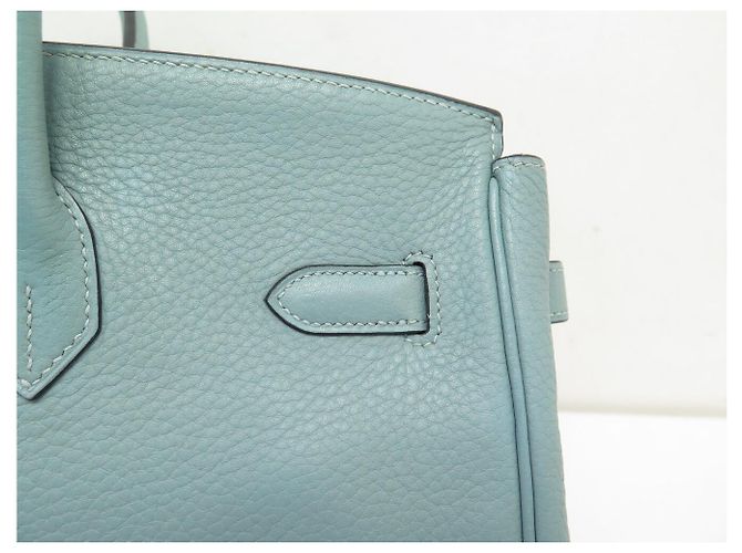 Hermès BORSA HERMES BIRKIN 35 IN PELLE TOGO AZZURRO CIELO 2009 TOTE - vista 19