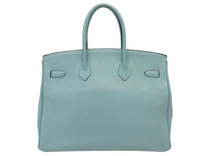 Hermès BORSA HERMES BIRKIN 35 IN PELLE TOGO AZZURRO CIELO 2009 TOTE - vista 2