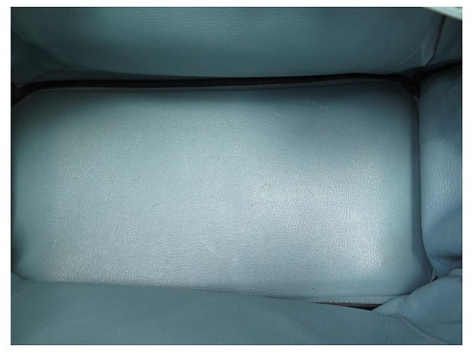 Hermès BORSA HERMES BIRKIN 35 IN PELLE TOGO AZZURRO CIELO 2009 TOTE - vista 24