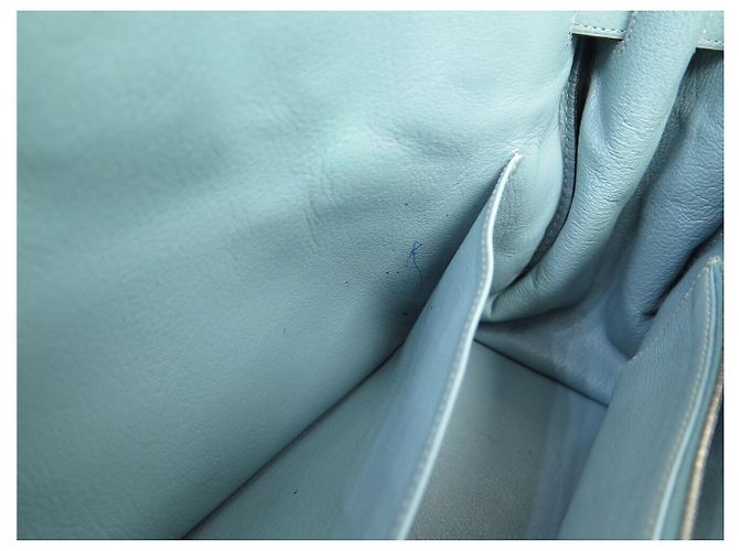 Hermès BORSA HERMES BIRKIN 35 IN PELLE TOGO AZZURRO CIELO 2009 TOTE - vista 25