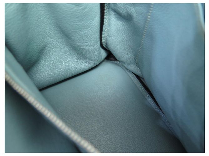 Hermès BORSA HERMES BIRKIN 35 IN PELLE TOGO AZZURRO CIELO 2009 TOTE - vista 27