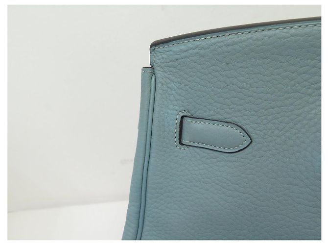 Hermès BORSA HERMES BIRKIN 35 IN PELLE TOGO AZZURRO CIELO 2009 TOTE - vista 28