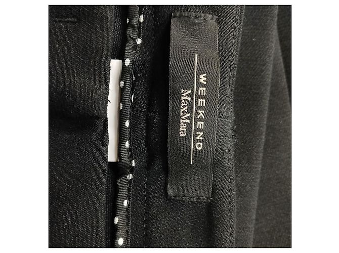 Pantalón Max Mara Weekend en poliéster negro - vista 4