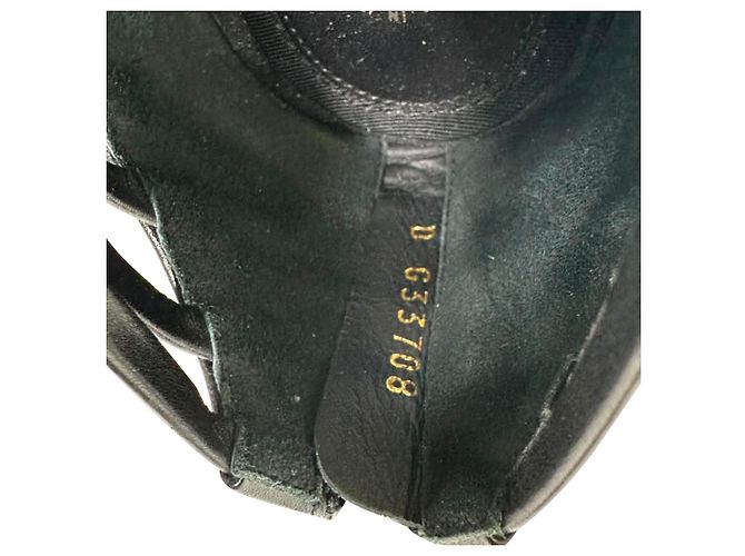 Timeless Sandali con tacco Chanel CC in pelle nera Nero - vista 10