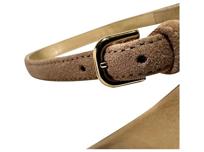 Sandali con tacco Jimmy Choo Misty 120 Ankle Strap in scamosciato marrone - vista 10