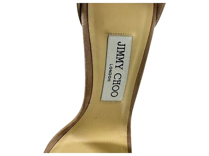 Sandali con tacco Jimmy Choo Misty 120 Ankle Strap in scamosciato marrone - vista 8