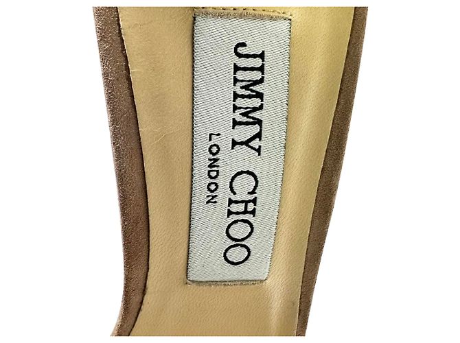 Sandali con tacco Jimmy Choo Misty 120 Ankle Strap in scamosciato marrone - vista 9