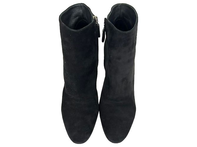 Stivaletti Prada in scamosciato nero - vista 5