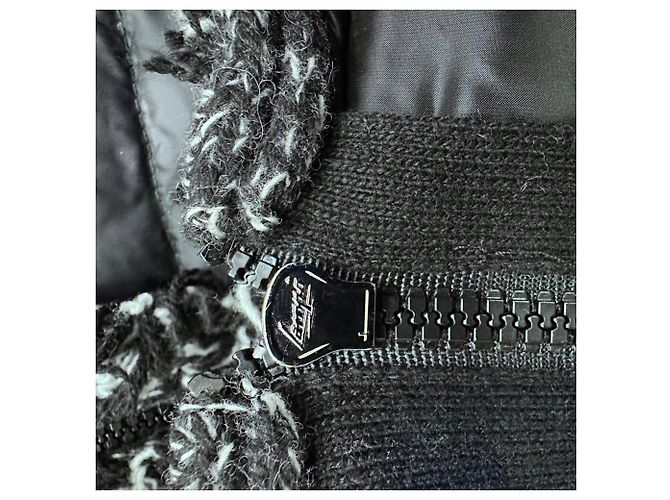 Moncler Daunenjacke aus Tweed mit Mehrfarben-Print aus Polyamid - Ansicht 7