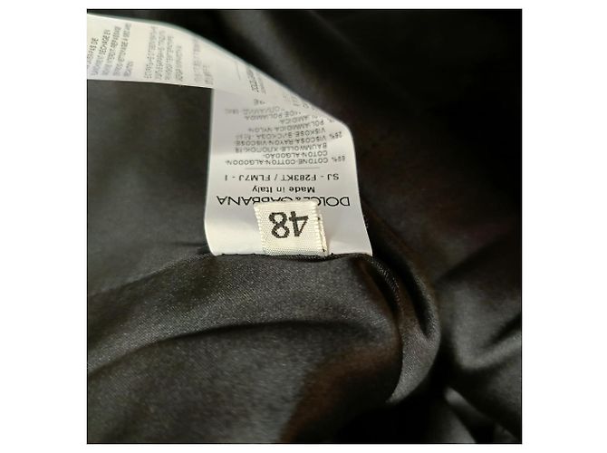Devotion Dolce & Gabbana Spitzenblazer aus schwarzer Baumwolle - Ansicht 5