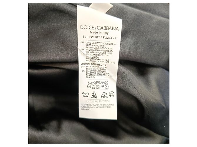Devotion Dolce & Gabbana Spitzenblazer aus schwarzer Baumwolle - Ansicht 6