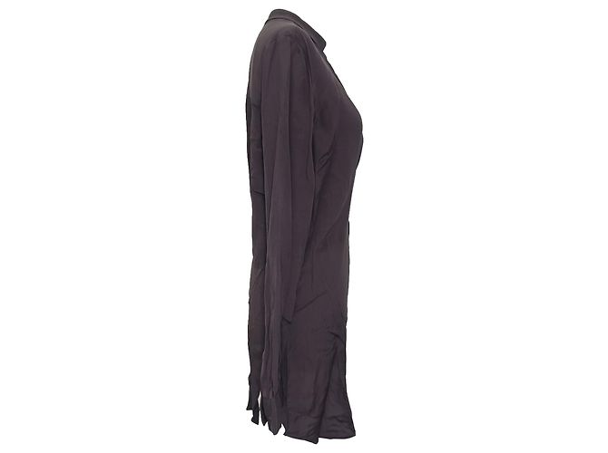 Joseph Mini-Hemdkleid aus schwarzer Seide - Ansicht 2