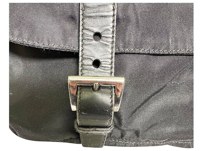 Borsa a tracolla Prada Tessuto in nylon nero - vista 5