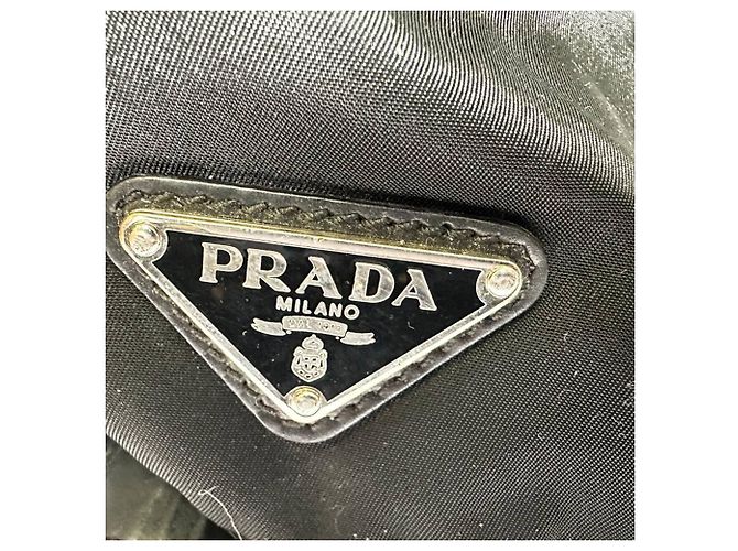 Borsa a tracolla Prada Tessuto in nylon nero - vista 9