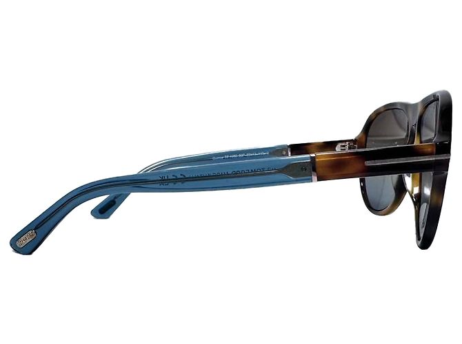 Gafas de sol Tom Ford Quincy 59MM Pilot en acetato marrón Castaño - vista 2