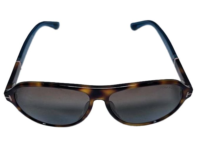 Gafas de sol Tom Ford Quincy 59MM Pilot en acetato marrón Castaño - vista 7