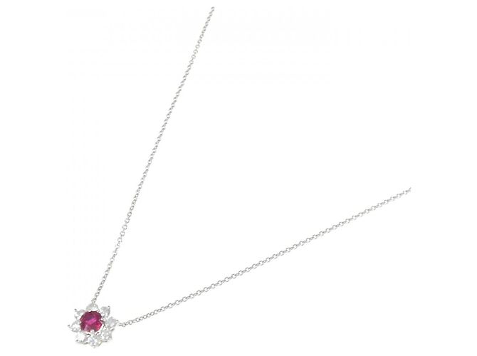 Collana Mini Sunflower in platino Harry Winston Argento - vista 2