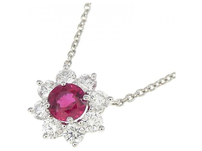 Collana Mini Sunflower in platino Harry Winston Argento - vista 3