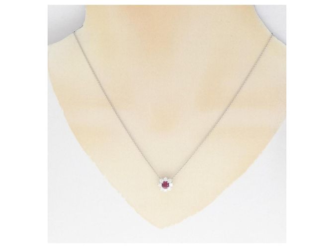 Collana Mini Sunflower in platino Harry Winston Argento - vista 6