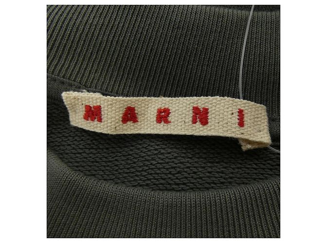 Sweatshirt Marni FUMU0074PU Braun Weiß - Ansicht 4