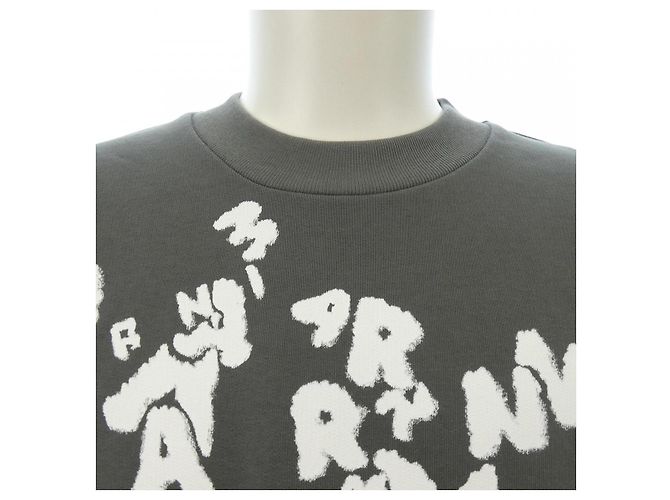Sweatshirt Marni FUMU0074PU Braun Weiß - Ansicht 5