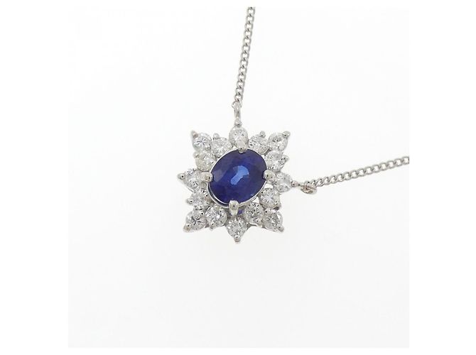 Autre Marque Collar de platino Plata - vista 3