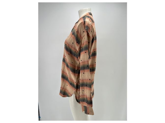 Autre Marque Camisa BSBEE de algodón marrón Talla S Castaño - vista 3