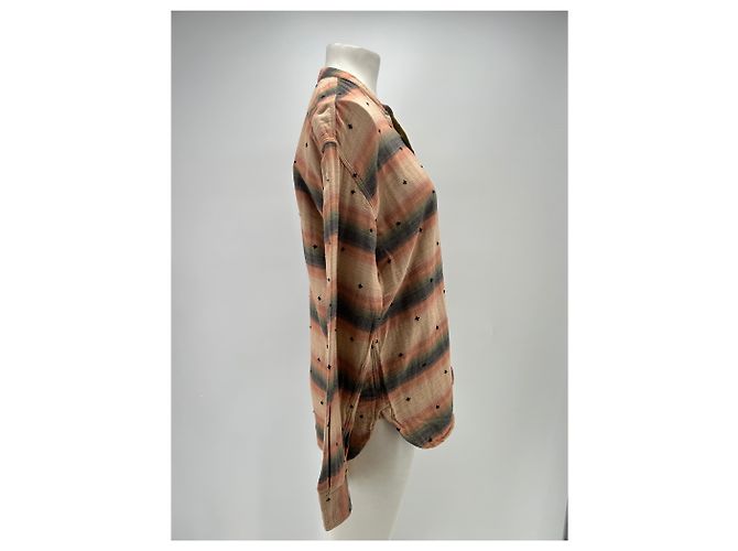 Autre Marque Camisa BSBEE de algodón marrón Talla S Castaño - vista 4
