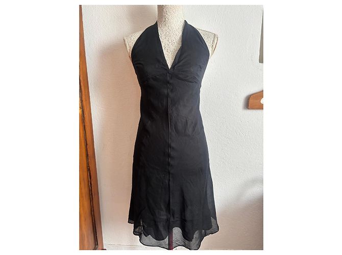 Prada Vestido de verano de algodón negro - vista 2