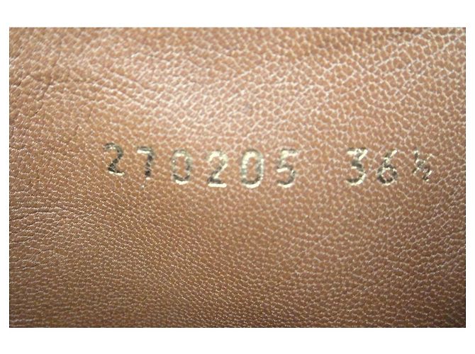 Gucci Botas Altas de Cuero Marrón Castaño - vista 9
