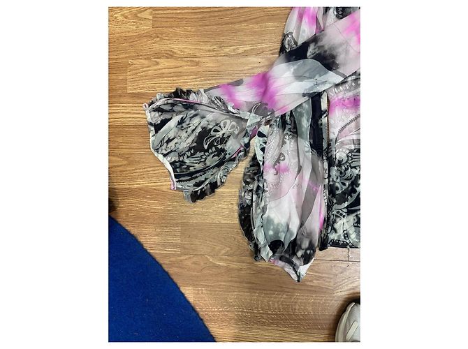 Blusa Emilio Pucci de seda estampada con lazo Negro Rosa Multicolor Gris - vista 7