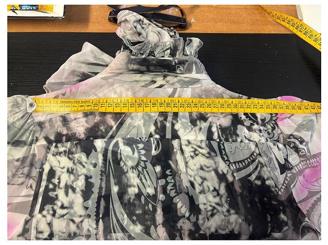 Blusa Emilio Pucci de seda estampada con lazo Negro Rosa Multicolor Gris - vista 9