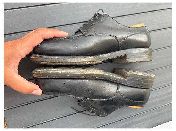 J.M. Weston Golf 641 Derby in pelle nera Nero - vista 3
