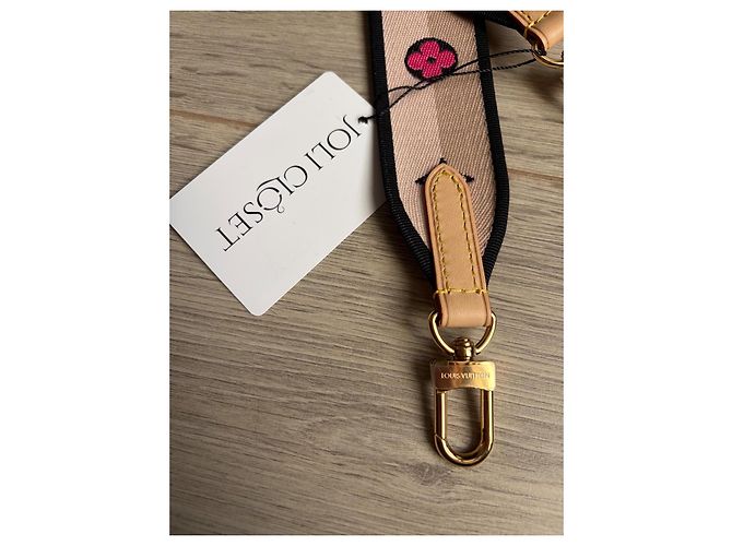 Tracolla Louis Vuitton Monogram Rose in Tela Rosa Beige Monogramma - vista 5