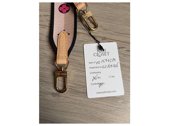 Tracolla Louis Vuitton Monogram Rose in Tela Rosa Beige Monogramma - vista 6