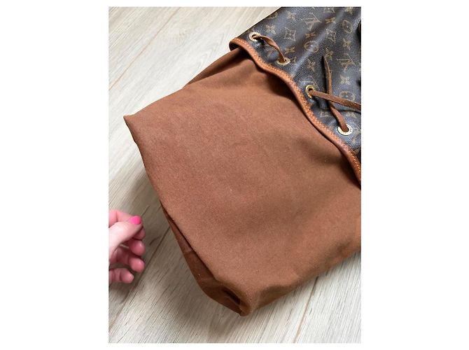 Louis Vuitton Montsouris GM Zaino Monogram Marrone - vista 14
