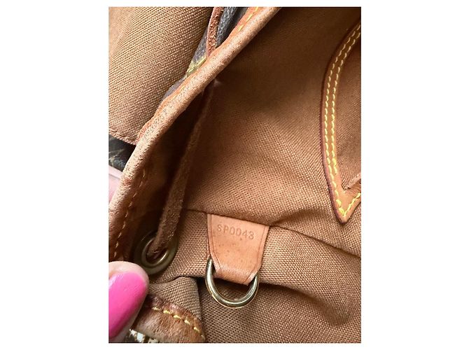 Louis Vuitton Montsouris GM Zaino Monogram Marrone - vista 15