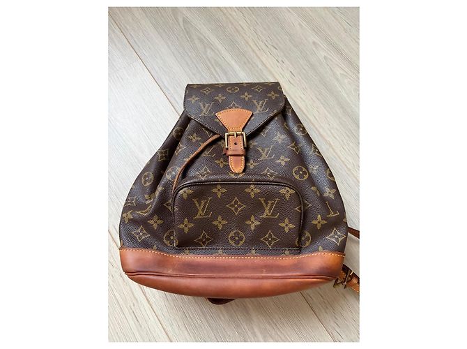 Louis Vuitton Montsouris GM Zaino Monogram Marrone - vista 3