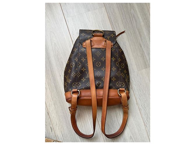Louis Vuitton Montsouris GM Zaino Monogram Marrone - vista 5