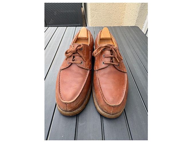 J.M. Weston 620-11 Scarpe da barca in pelle marrone - vista 2