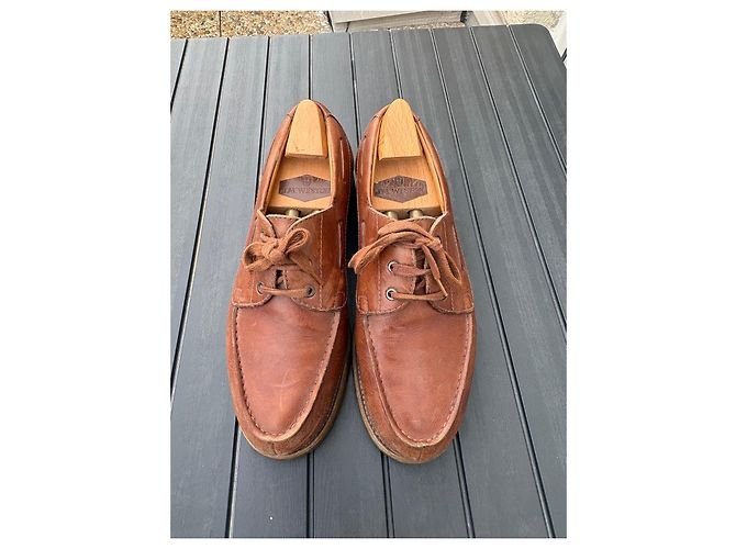 J.M. Weston 620-11 Scarpe da barca in pelle marrone - vista 3