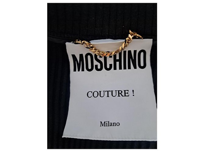 Giacca Bomber Moschino Couture! con Stampa Grafica Nero Rosso Blu Multicolore Giallo - vista 3